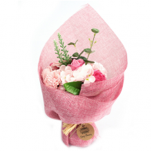 Standing Soap Flower Bouquet - Pink